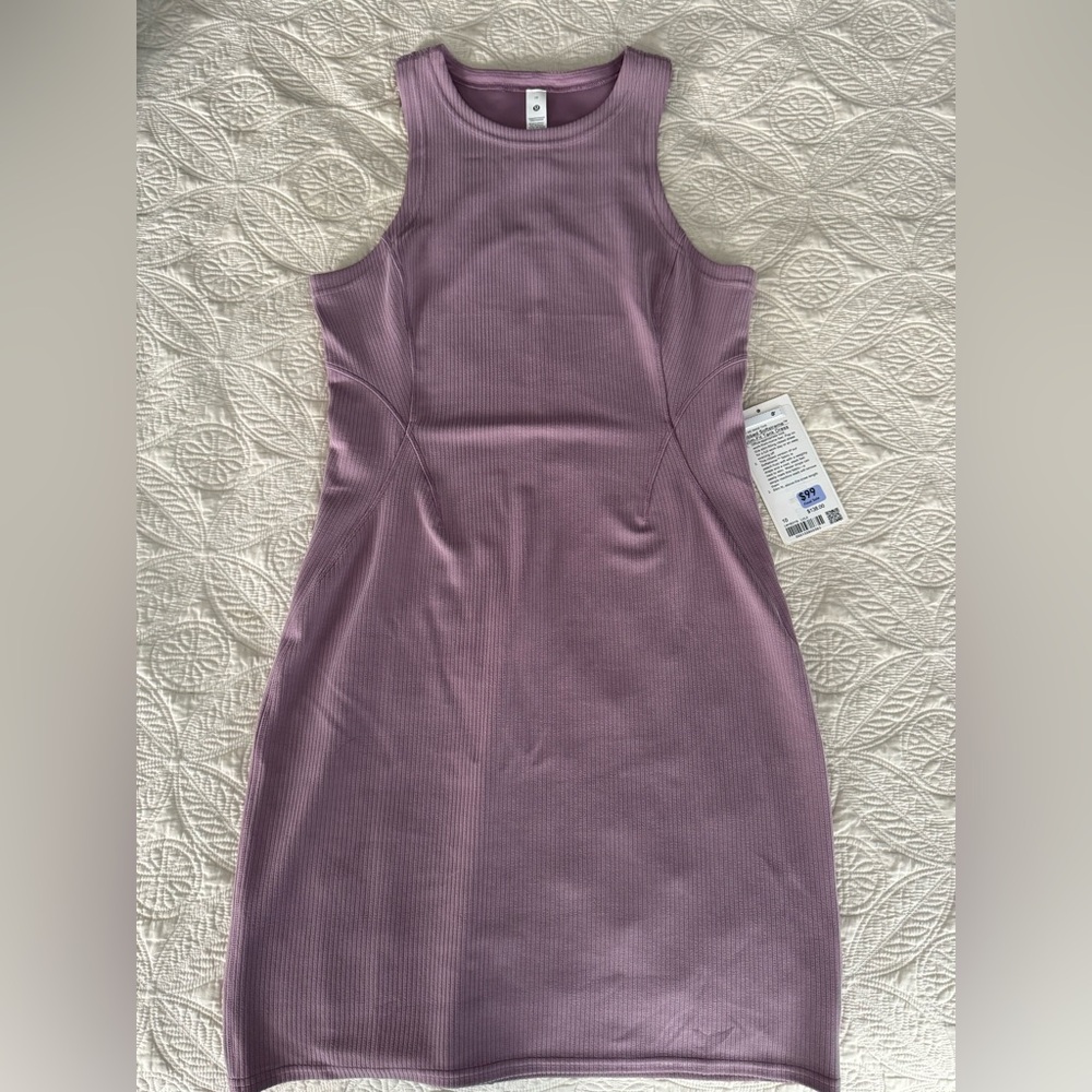 Lululemon Athletica Ribbed Dress in Soft Purple